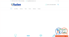 Desktop Screenshot of fusiondentalclinic.com